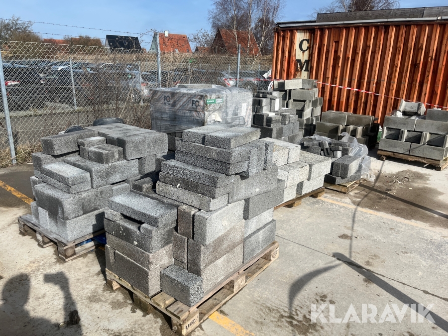 Blandet fundering/byggesten 9 paller