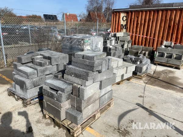 Blandet fundering/byggesten 9 paller