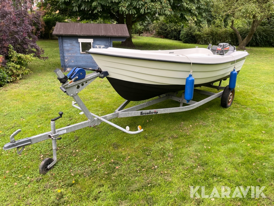 Motorbåd Ryds 465 med Brenderup trailer
