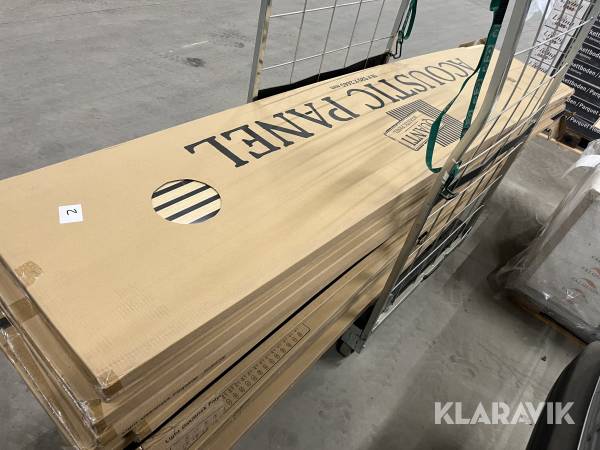 Akustikpaneler Fibrotech Light Oak Blandet sort og grå polyester