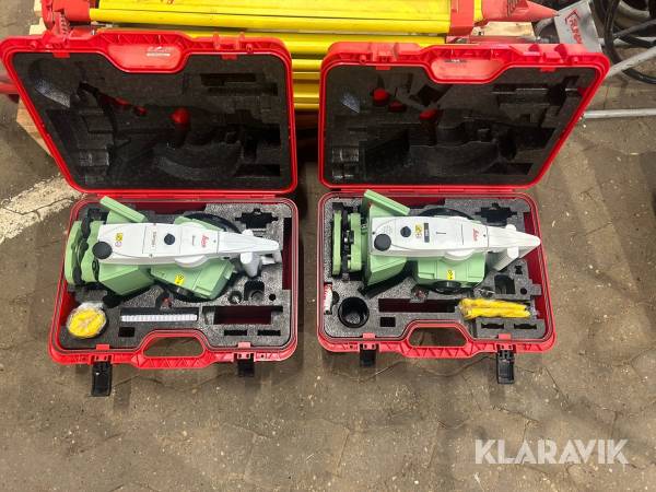 Landmålerudstyr Leica Geosystems Viva TS15 R1000 / TCRP1205+ R1000 med GNSS og tilbehør