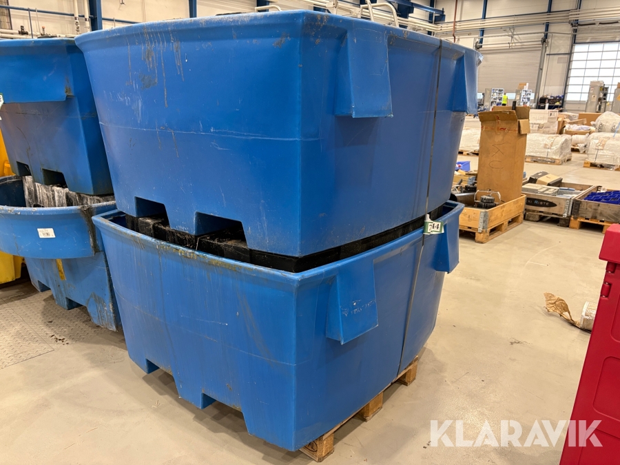 Spildkar Denios IBC-Station-S - 2 styk, 1000L