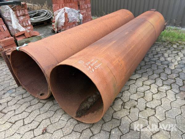 Casing jern rør Ø3000x680mm 2 styk