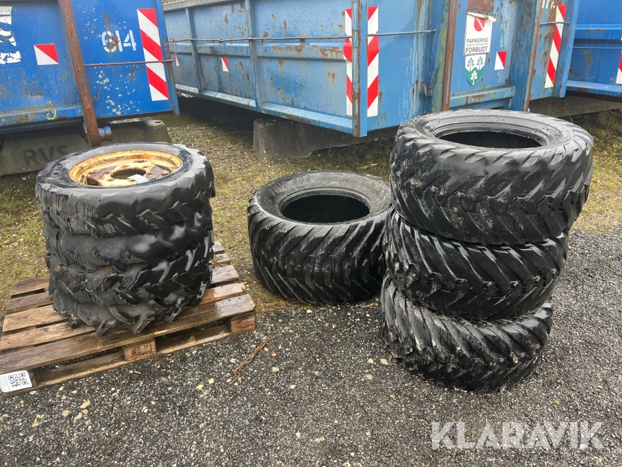 Assorterede dæk og fælge - 8 styk