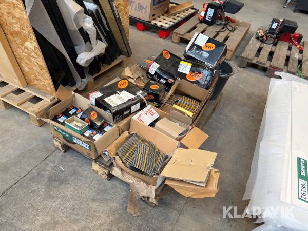 Søm og klammer TJEP samt DeWalt diverse typer og størrelser