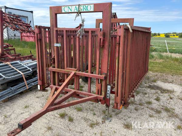 Mobilfangefold 2x9m vinger med bur CN AGRO