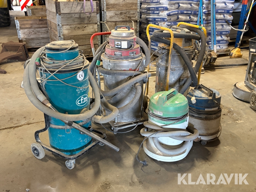 Støv- og vådsugere 5 enheder