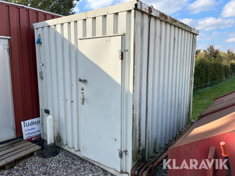 Materiel container Sabu, Kerteminde, Klaravik auktioner