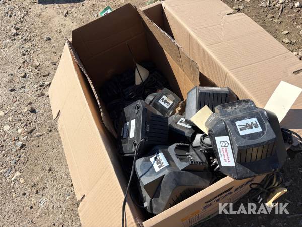 MK Lithium-ion batterier med opladere lot