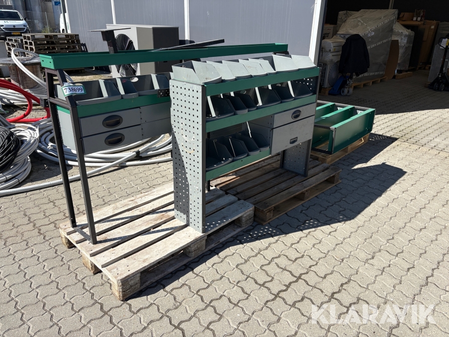 Reol til varebil System Edström - 3 enheder