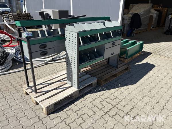 Reol til varebil System Edström - 3 enheder