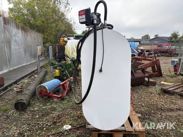 Diesel tank KN smede Og Beholder Fabrik 1200 liter, Herning