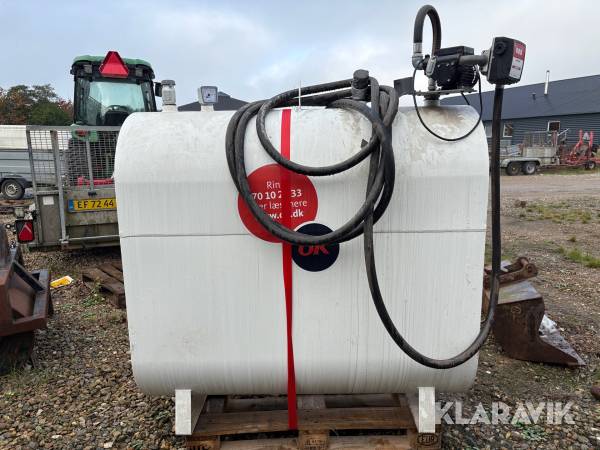 Diesel tank KN smede Og Beholder Fabrik 1200 liter, Herning
