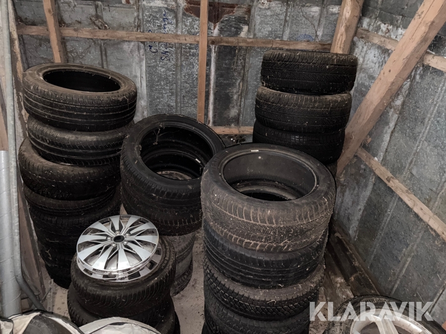 Blandede dæk og fælge 68 styk