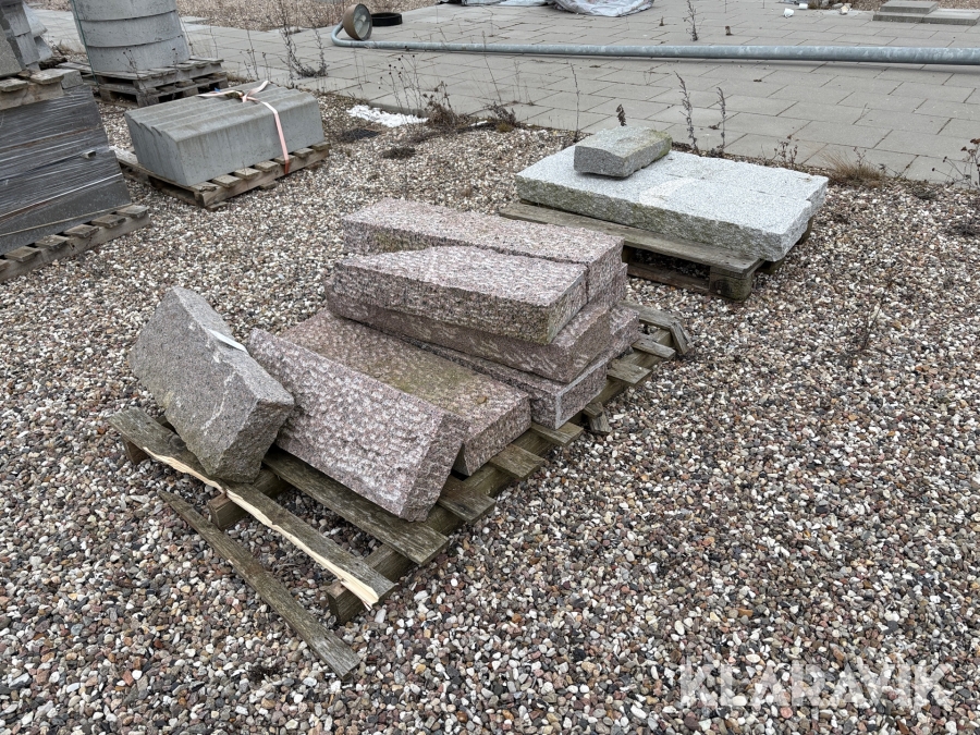 Kantsten granit 9 styk.