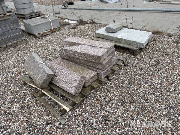 Kantsten granit 9 styk.