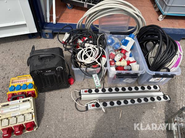 El tavler, ledninger ,     Diverse fordelerbokse/forgreningsbokse , kabler