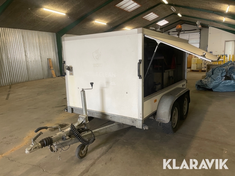 Trailer med hedvandsrenser Nilfisk Alto