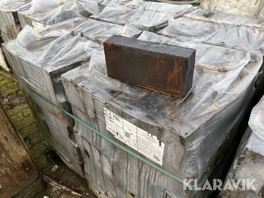 Mursten Gårsten Tegværk 3.4.78 blødstrøgne Black beauty