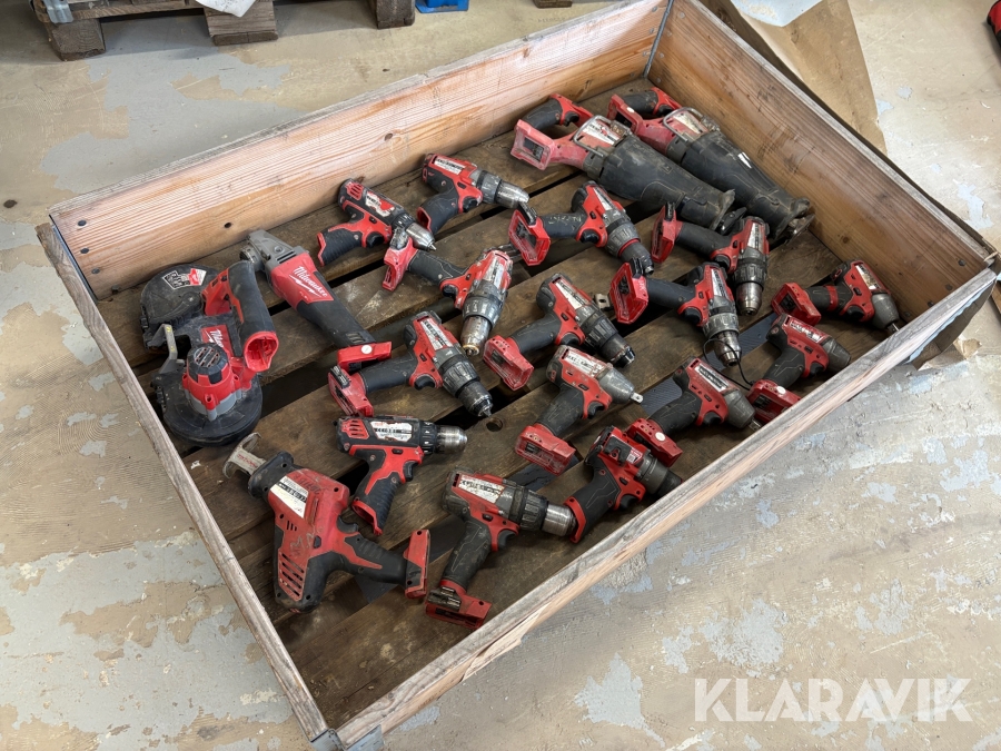 Assorteret håndværktøj Milwaukee - 1 palle