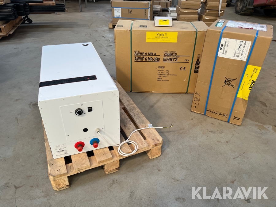 Varmepumpe inde/ude og varmtvandsbeholder- BAXI ALEXIO-3 E 6 kW 1/4”-1/2