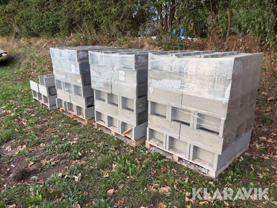 Betonblokke Ibf 33 cm 130 styk