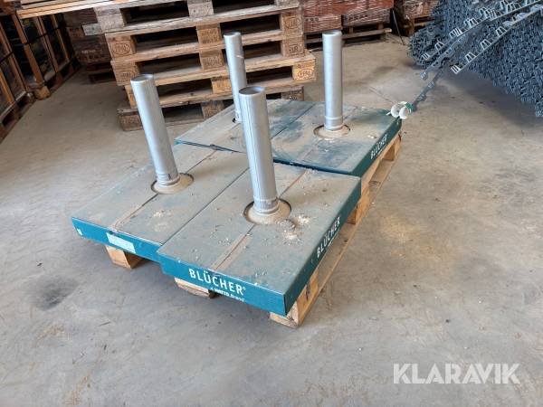 Tagbrønd Blücher AISI 304 rustfri, 4 styk