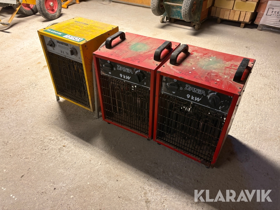 Varmeblæsere Master/Dania - 3 styk