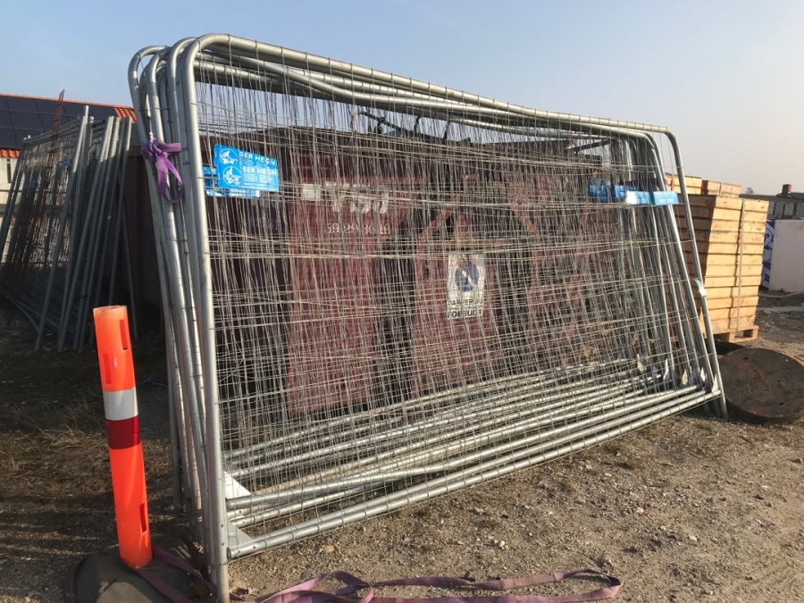 Parti med mobil hegn