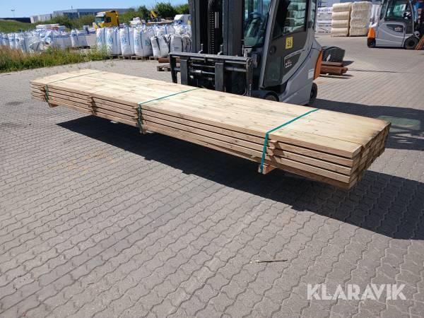 Trykimprægneret reglar/planker 25 styk