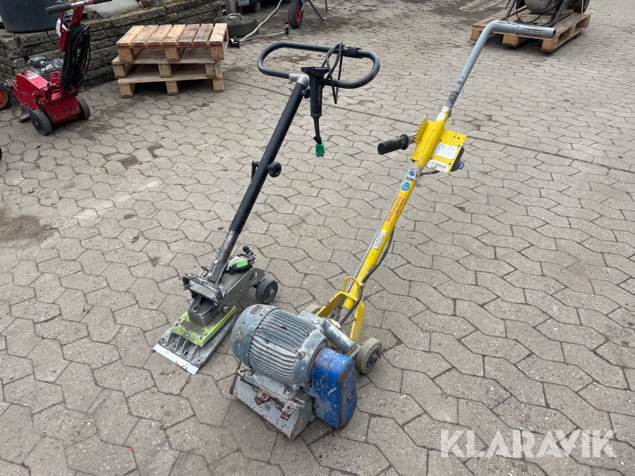 Slibemaskine & gulvstripper Vonarx FR200 2 styk