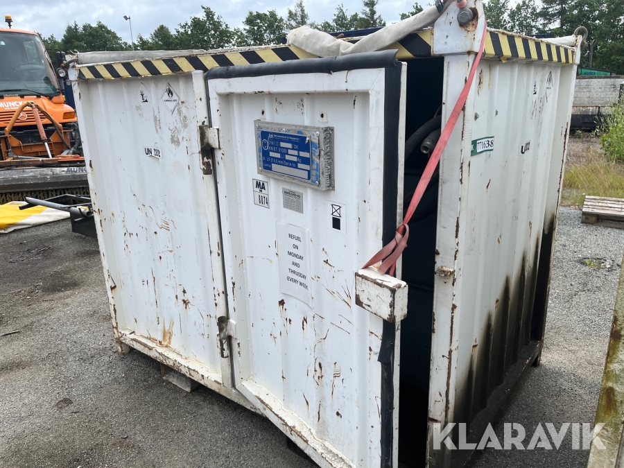 Olietank i Container KN Beholderfabrik 1500