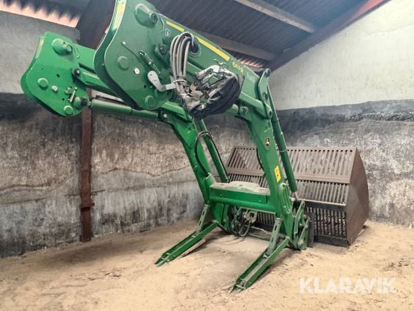 Frontlæsser John Deere 663 RC med kartoffelskovl