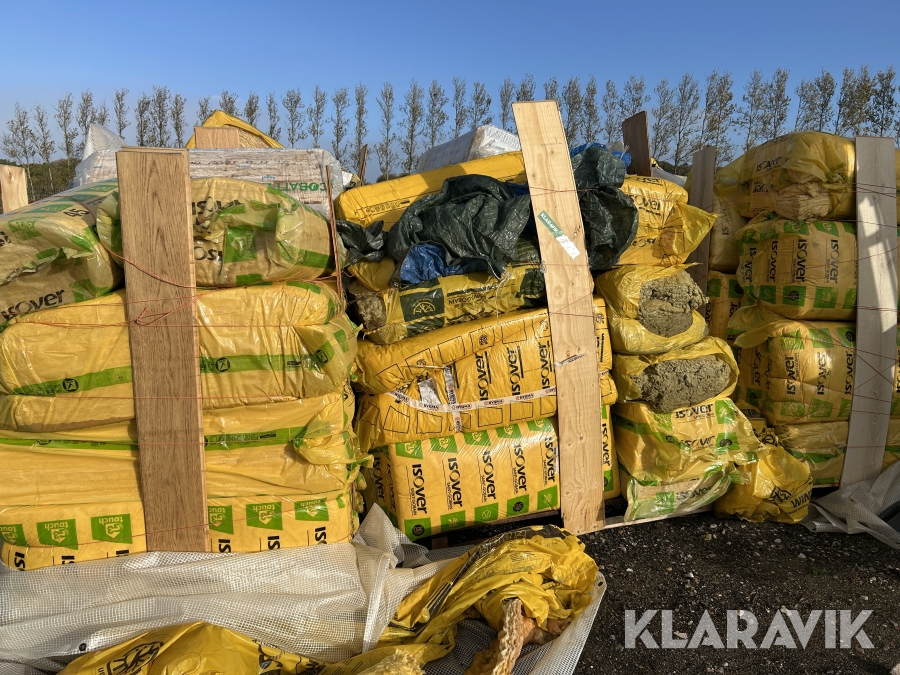 Isolering Isover blandede modeller 4 paller