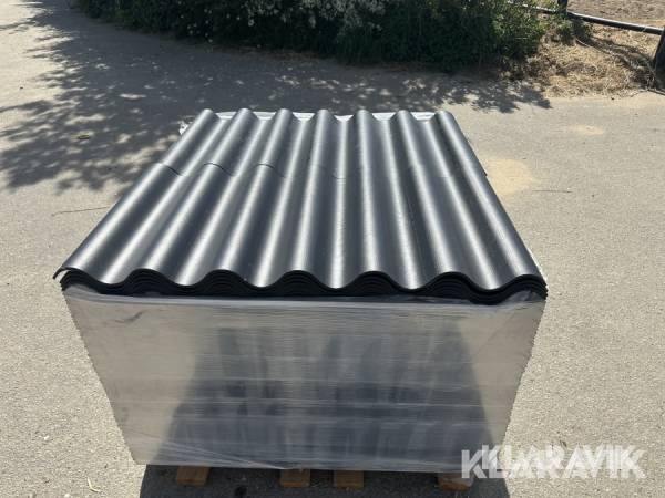 Bølgeplader Euronit 702 FK sort 150 styk