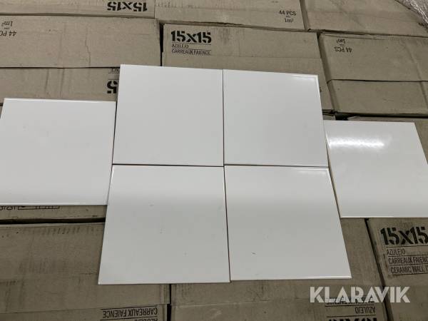 Vægfliser Azulejo Hvid blank 115 m2