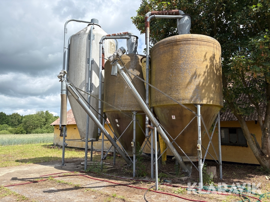 Kornsilo glasfiber Tune tanken, SJ 3 styk.