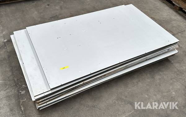 Kompaktlaminatplader grå med sort kerne 19 styk