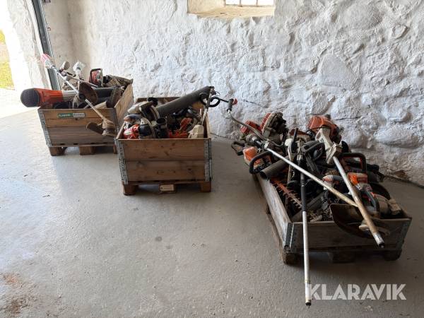 Stort lot havemaskiner Stihl - 3 paller
