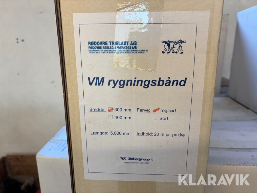 VM Rygningsbånd, Hjørring, Klaravik auktioner