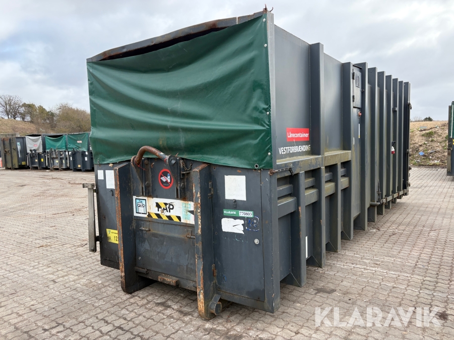 Container Komprimator stationær affaldscontainer