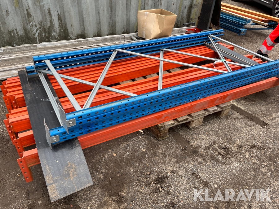 Pallereol med 5 hylder