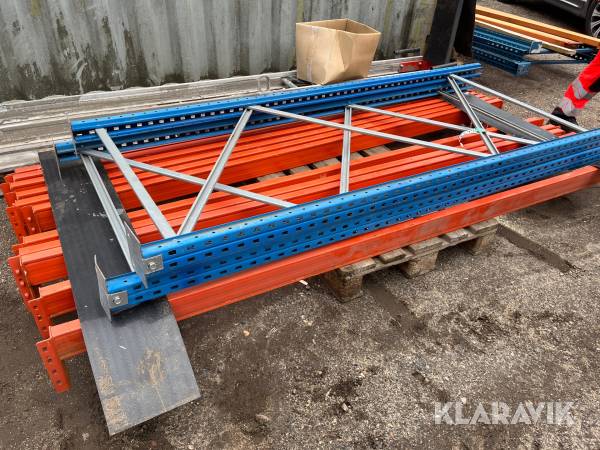 Pallereol med 5 hylder