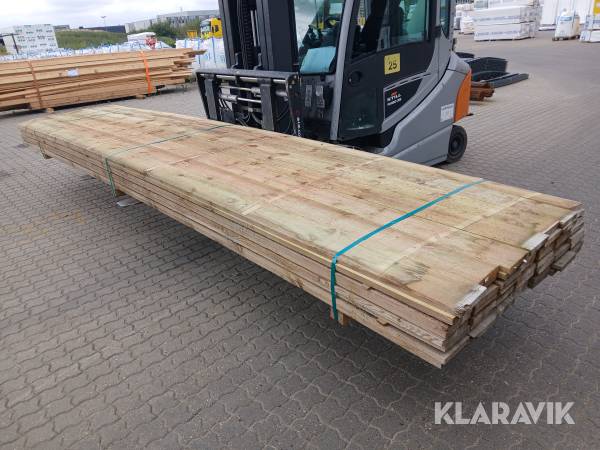 Trykimprægnerede brædder 25 x 150 mm 285 m