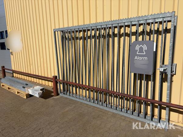 Adgangsport galvaniseret - med stolper