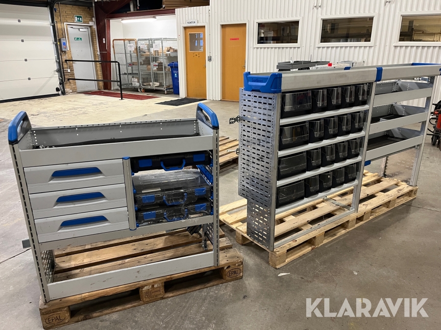 Varebilsindretninger / reoler Sortimo - 2 styk