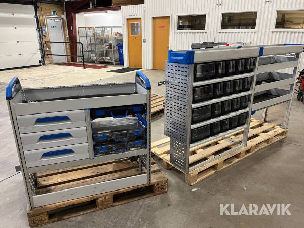 Varebilsindretninger / reoler Sortimo - 2 styk