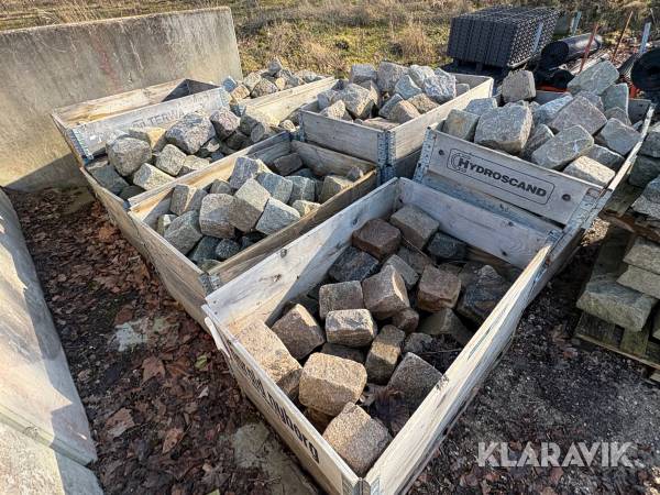 Assorterede chaussésten - 8 paller