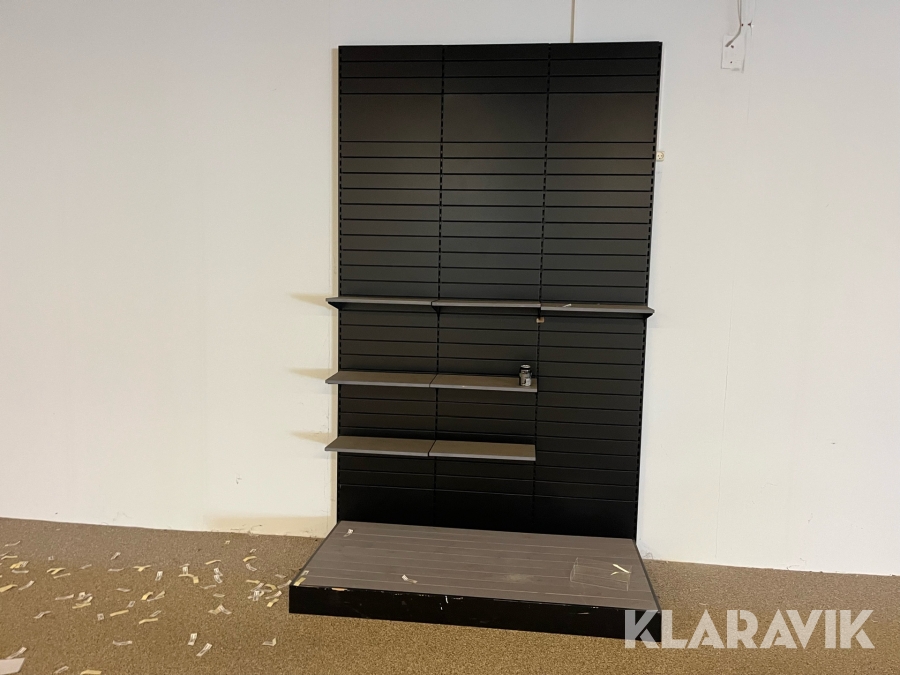 Butiksreoler og rørstativ 2 styk 