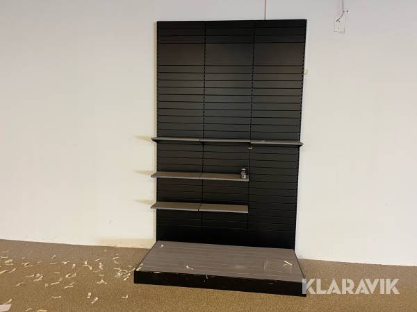 Butiksreoler og rørstativ 2 styk